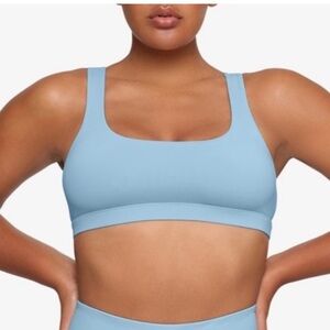 SKIMS Light Blue Bikini Top